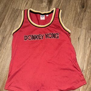 Vintage Junk Food Clothing Red Tank Top with Yellow and Black Trim